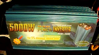 Power Jack 5000W Pure Sine Inverter Review  part33 [upl. by Nanor186]