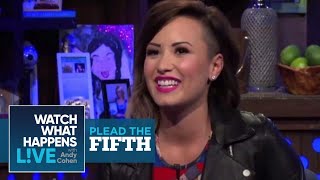 Why Did Demi Lovato Unfollow Selena Gomez  Plead the Fifth  WWHL [upl. by Letsirhc]