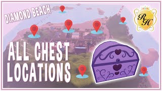 ALL CHEST LOCATIONS IN DIAMOND BEACH ROYALE HIGH Roblox shorts [upl. by Shalna]