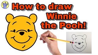 How to draw WINNIE THE POOH step by step [upl. by Rosaline]