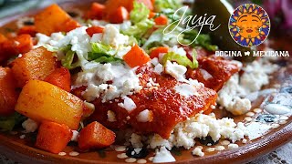 Las Mejores Enchiladas Rojas con Papa y Zanahoria [upl. by Yenobe]