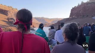 Tribes celebrate removal of dam revival of community along Klamath River  VOA News [upl. by Burris]