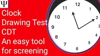 Clock Drawing Test CDT Aministration Scoring and Interpretation [upl. by Bonnell]