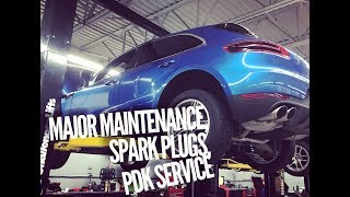 Major Service  Spark Plugs  PDK Fluid  Porsche Macan S [upl. by Anide451]