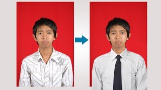 Cara Mengganti Baju Biasa dengan Formal di Photoshop [upl. by Nawuq]