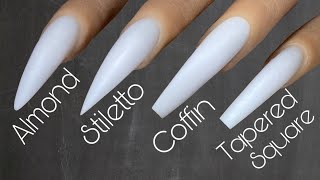 Beginner Nail Tech  How To Shape Nails  Acrylic Nail Tutorial [upl. by Esidarap]