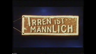 Irren ist männlich 1996  DEUTSCHER TRAILER [upl. by Sitoeht]