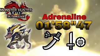 MHRiseSunbreak Furious Rajang Adrenaline 2P LsSns 0158 [upl. by Coriss870]