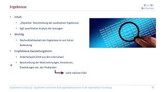 35 Ergebnisdarstellung in qualitativen Forschungsarbeiten Kompaktkurs Qualitative Forschung [upl. by Royden719]