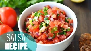 How to Make Salsa  Easy Homemade Salsa Recipe [upl. by Itraa]