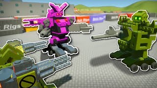 ROBOT MECH BATTLE  Brick Rigs Multiplayer Gameplay  Robot Battle amp Workshop Creations [upl. by Meil]