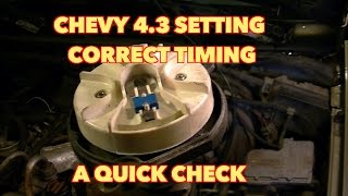 Chevy 43 V6 How to Set Distributor timing Its Just how I did it [upl. by Cynth128]