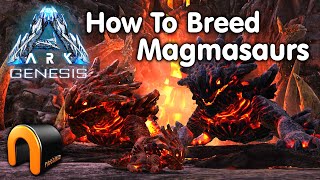 ARK GENESIS How to breed Magmasaurs [upl. by Nivre]