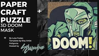 Paper Crafts  How to make a MF Doom Mask [upl. by Hofstetter]