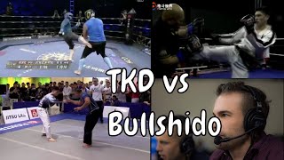 Chinese Taekwondo Black Belt vs Fake Kungfu Masters  Zhang Long vs Bullshido [upl. by Anilra]