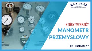 Manometr przemysłowy do pomiaru ciśnienia w instalacji [upl. by Nnayhs]