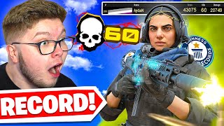 WORLD RECORD 60 KILL SOLO QUADS GAME IN CoD WARZONE 🤯 Modern Warfare Warzone [upl. by Odlauso]