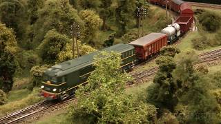 Beautiful French Modular Model Railway Layout with Cab Ride in HO Scale [upl. by Raffin410]