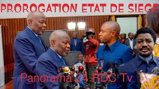 🚨🚨URGENT RDC PROROGATION FORCÉE DE LÉTAT DE SIEGE TENSION À LEST DU PAYS MUTAMBA AUX SÉNATEURS [upl. by Rockie]