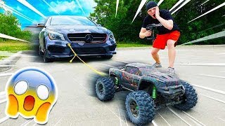 100MPH RC CAR TOWING MY CAR WORKS [upl. by Ciapas707]