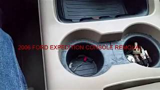 FORD EXPEDITION CONSOLE REMOVAL [upl. by Litsyrk]