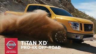 Nissan TITAN XD PRO4X One of the most capable offroad trucks weve ever made with a V8 engine [upl. by Aynwat]