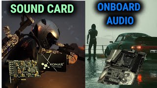 Onboard audio vs Sound card  Gaming Performance Test [upl. by Zampardi]