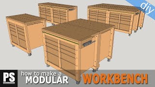 Modular Workbench amp Mobile Tool Stand Build Ep1 [upl. by Gyimah]