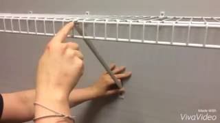 How To Correctly Install ClosetMaid Shelf Support Brackets [upl. by Darin]