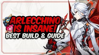 COMPLETE ARLECCHINO GUIDE Best Arlecchino Build  Artifacts Weapons amp Showcase  Genshin Impact [upl. by Avenej]