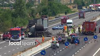 A1 grave incidente mortale chiusa autostrada [upl. by Reifel720]