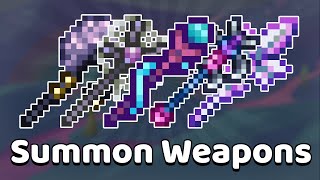 Terraria  All Summon Weapons Tier List amp Guide [upl. by Anbul]