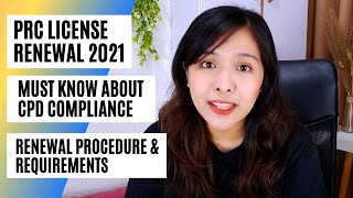 PRC LICENSE RENEWAL 2021 STEP BY STEP PROCEDURE PRC CPD COMPLIANCE EXPLANATION  PHILIPPINES [upl. by Horwitz]