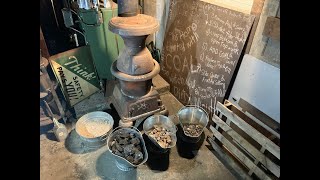 How to Burn Anthracite Coal in Pot Belly Stove Pt1 Lighting [upl. by Celestyn438]