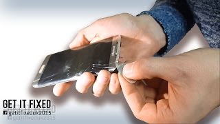 Samsung S6 EDGE Glass Replacement PART 1 SUCCESS [upl. by Blake124]