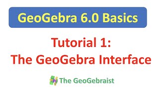 GeoGebra Tutorial 1 The GeoGebra Interface [upl. by Kancler]