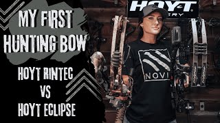 My First Hunting Bow  Hoyt Rintec VS Hoyt Eclipse [upl. by Notxarb]