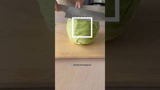 HOW TO cut cabbage for ZERO waste [upl. by Nocaed]