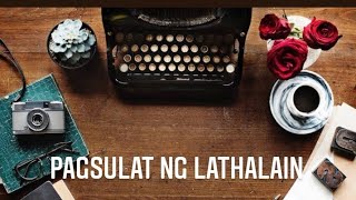 EUlat sa Pagsulat ng LathalainPamahayagang Pangkampus [upl. by Bander]