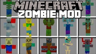 Minecraft MORE ZOMBIES MOD  FIGHT AND SURVIVE THE ZOMBIES Minecraft [upl. by Sherwood]