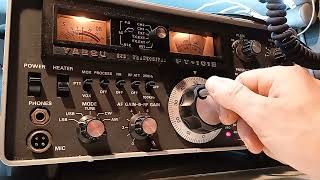 Yaesu FT101E 40 meters band propagation SWLing with Yaesu FT ham radio [upl. by Convery]