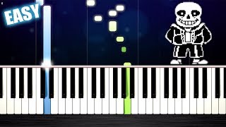 Undertale  Megalovania  EASY Piano Tutorial by PlutaX [upl. by Bollen]