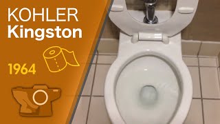 1964 Kohler Kingston Toilet Flush [upl. by Ernie]