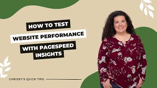 How to Test Website Performance with PageSpeed Insights [upl. by Arnold53]