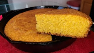 How to make Southern Cast Iron Skillet Cornbread [upl. by Westbrooke]