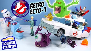 The REAL Ghostbusters Ecto1 Retro Action Figures Review [upl. by Marcy954]