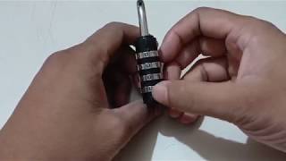 How to Set and Reset or change 4 Digit Combination Padlock Reset Master code Padlock security Lock [upl. by Stanzel]