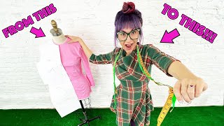 How To Design A Custom Dress From Scratch Using A Sloper Pattern [upl. by Naitsihc]