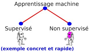 Différence entre apprentissage machine supervisé et nonsupervisé cours exemple concret définition [upl. by Oremoh]