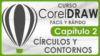 Curso CorelDRAW  Capitulo 2 Círculos y Contornos [upl. by Ress]